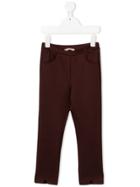 Amelia Milano Stretch Pocket Detail Leggings - Red