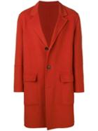 Ami Alexandre Mattiussi Three Buttons Patched Pockets Unlined Coat -