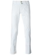 Jacob Cohen Slim Fit Jeans, Men's, Size: 34, White, Cotton/spandex/elastane