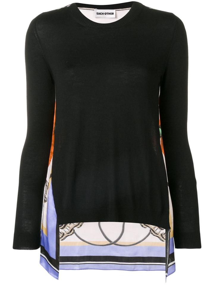 Each X Other Scarf Back Jumper - Black