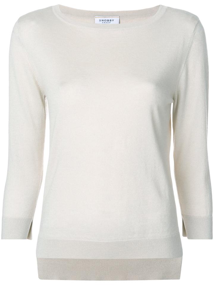 Snobby Sheep Crew Neck Jumper - Nude & Neutrals