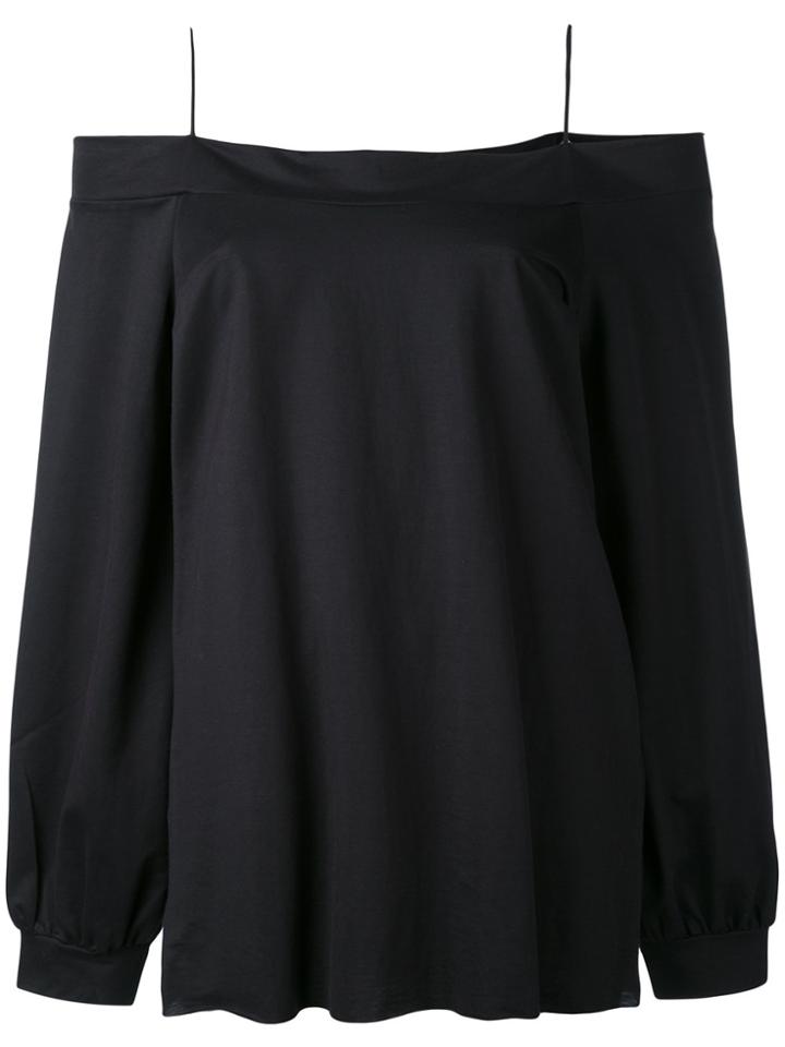 Dorothee Schumacher Off-shoulders Longsleeved Blouse - Blue