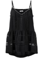 P.a.r.o.s.h. Anja Top, Black, Acetate/silk/cotton/polyamide