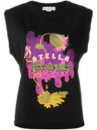 Stella Mccartney Logo T-shirt, Women's, Size: 42, Black, Cotton