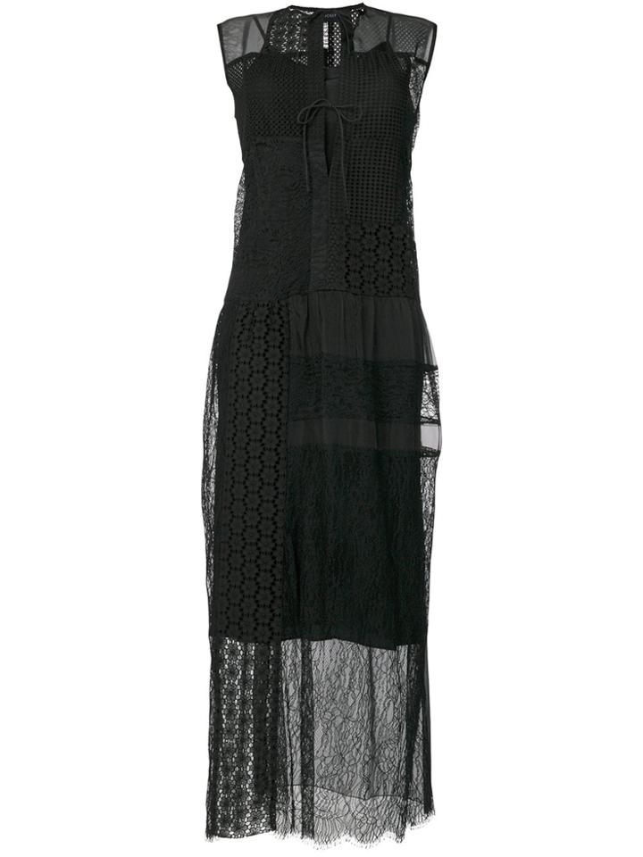 Joseph Lace Maxi Dress - Black