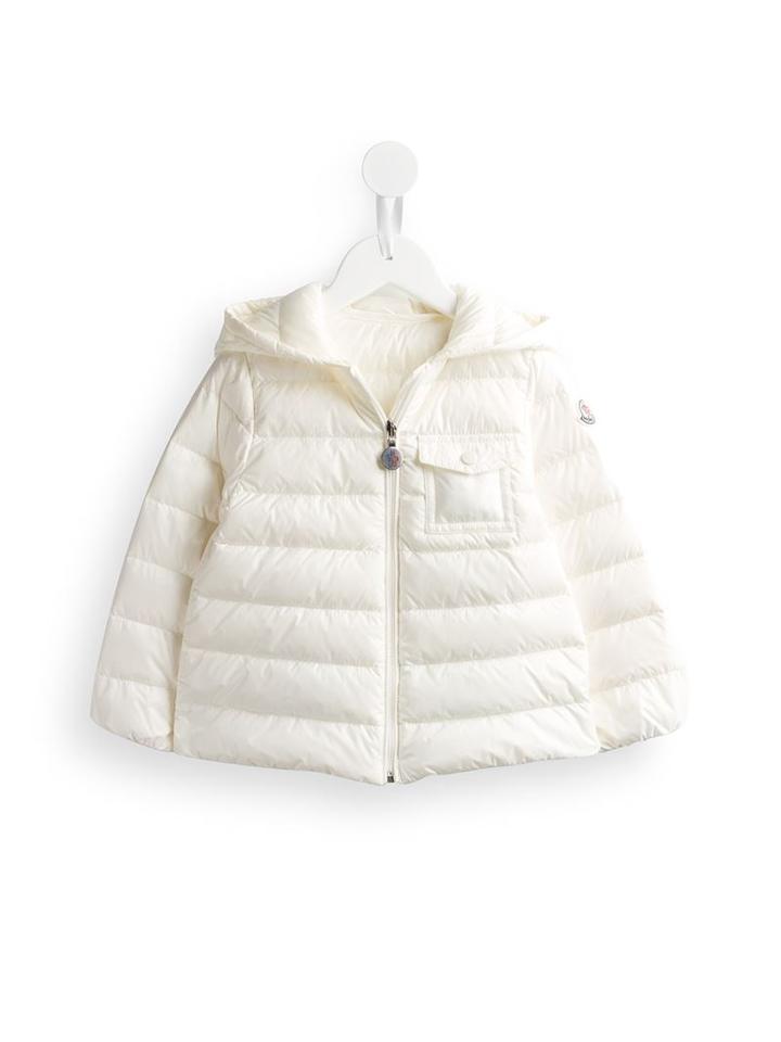 Moncler Kids Padded Coat, Infant Girl's, Size: 6-9 Mth, Nude/neutrals