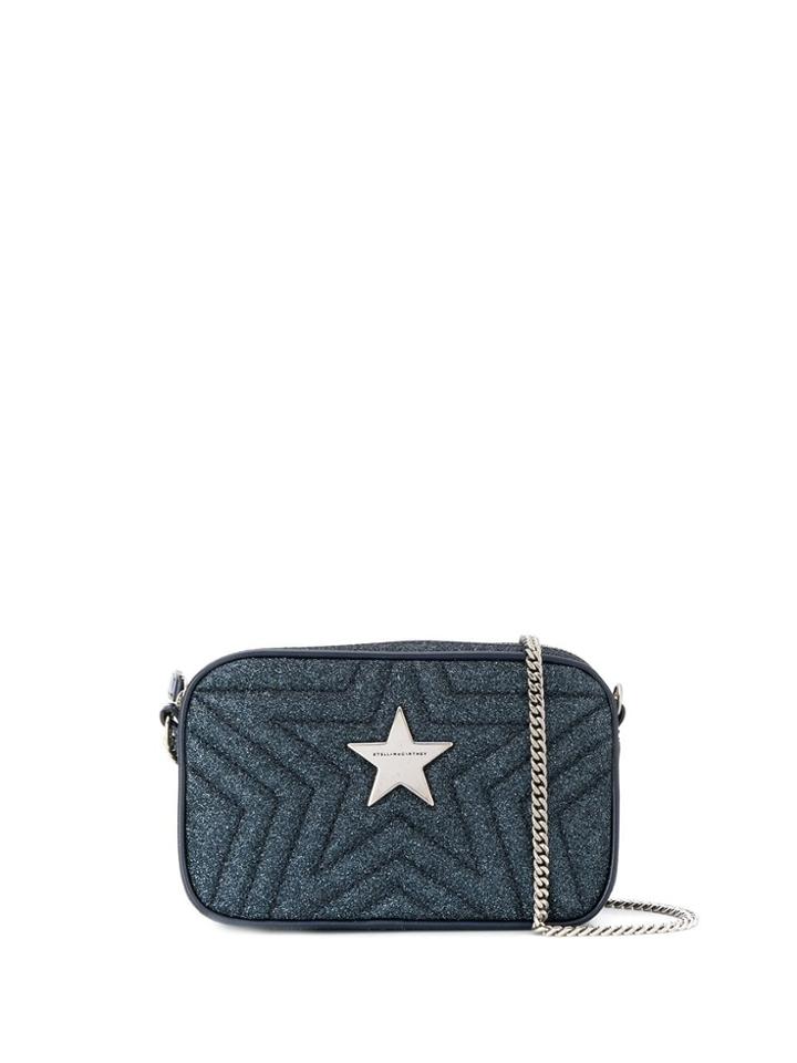 Stella Mccartney Star Glitter Cross-body Bag - Blue