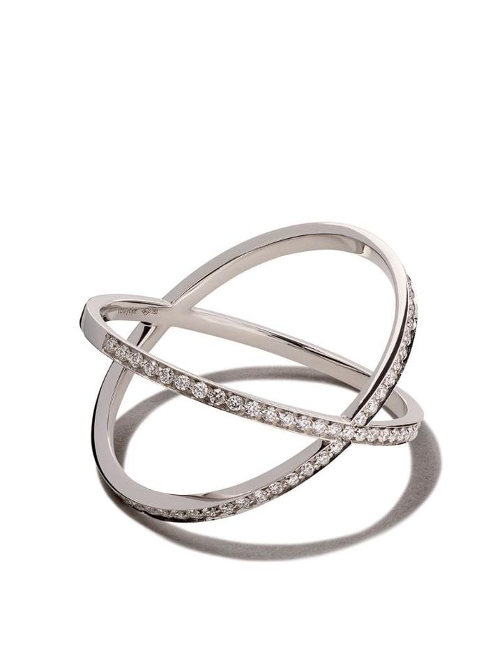 Vanrycke 18kt White Gold And Diamond Physalis Ring