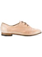 Silvano Sassetti Worn Out Effect Oxfords - Pink & Purple