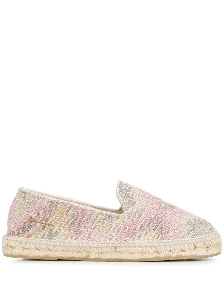 Manebi Palm Springs Print Espadrilles - Neutrals
