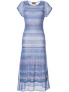 Missoni Long Knitted Dress - Blue
