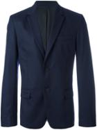 Ami Alexandre Mattiussi Two Button Blazer, Men's, Size: 54, Blue, Cotton/acetate/wool