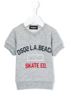 Dsquared2 Kids - Slogan T-shirt - Kids - Cotton/rayon - 10 Yrs, Boy's, Grey