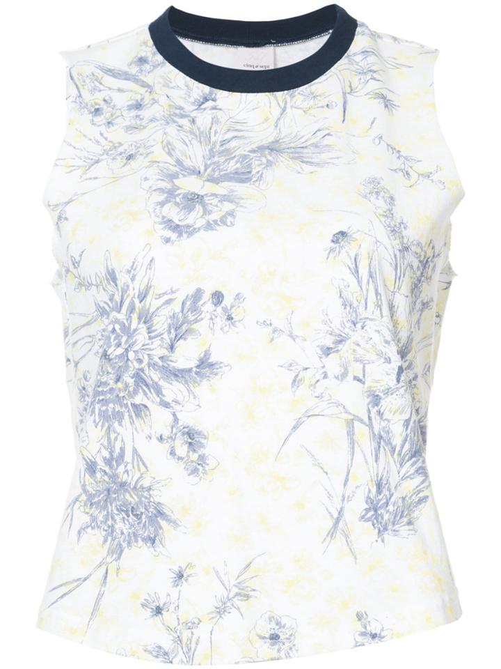 Cinq A Sept Floral Print Tank Top - White