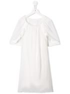 Chloé Draped Sleeve Dress - White