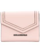 Karl Lagerfeld K/rocky Tri-fold Wallet - Pink