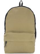 Cabas Contrast Panel Backpack - Brown