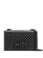 Alexander Mcqueen Jewelled Skull Quilted Crossbody Bag - Black