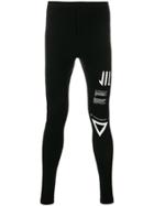 Julius Graphic-print Leggings - Black