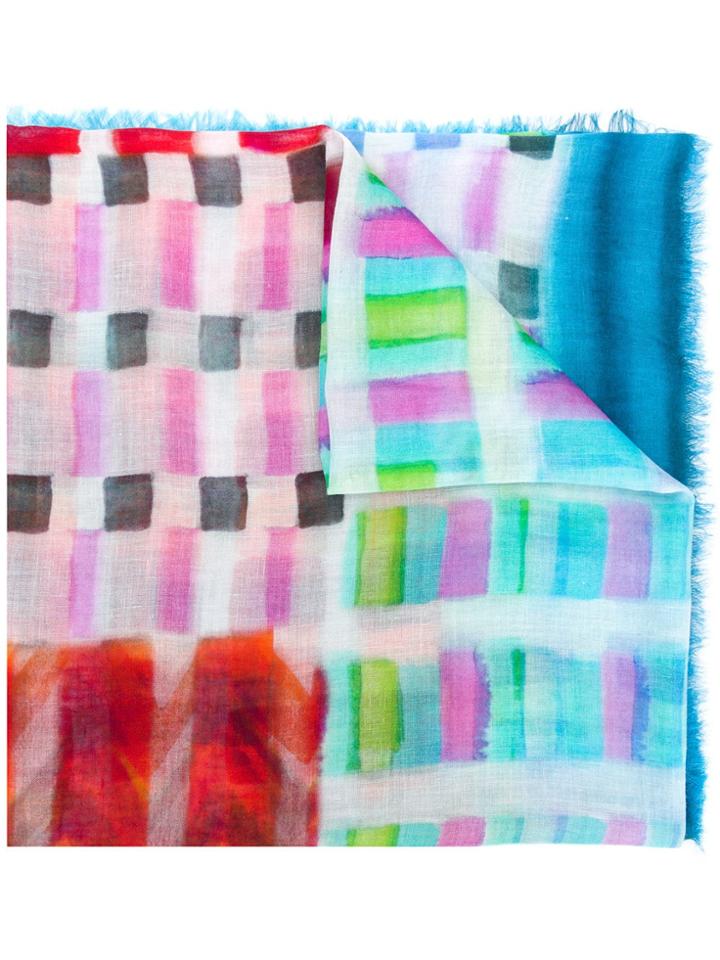 Missoni Check Printed Woven Scarf - Multicolour