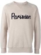 Maison Kitsuné 'parisien' Sweatshirt, Men's, Size: Large, Nude/neutrals, Cotton