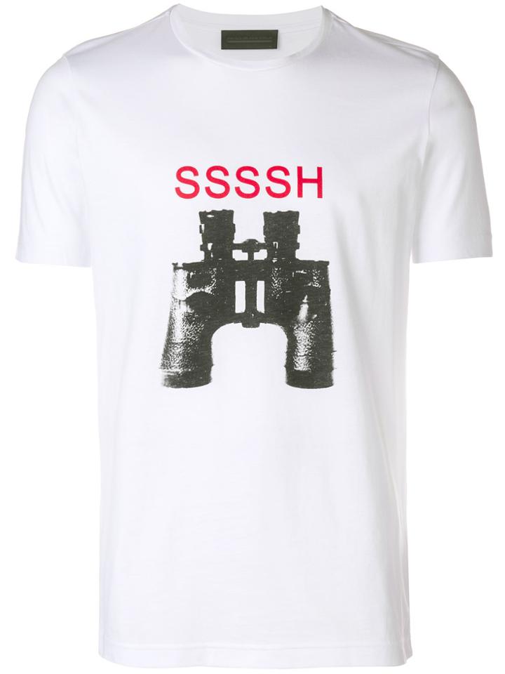Diesel Black Gold Ty Binocular Print T-shirt - White