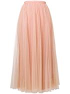 Red Valentino Tulle Pleated Dress - Pink & Purple