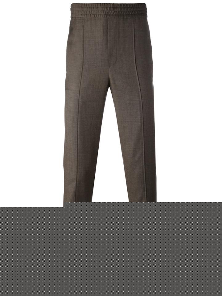 Edwin Striped Tapered Trousers - Blue