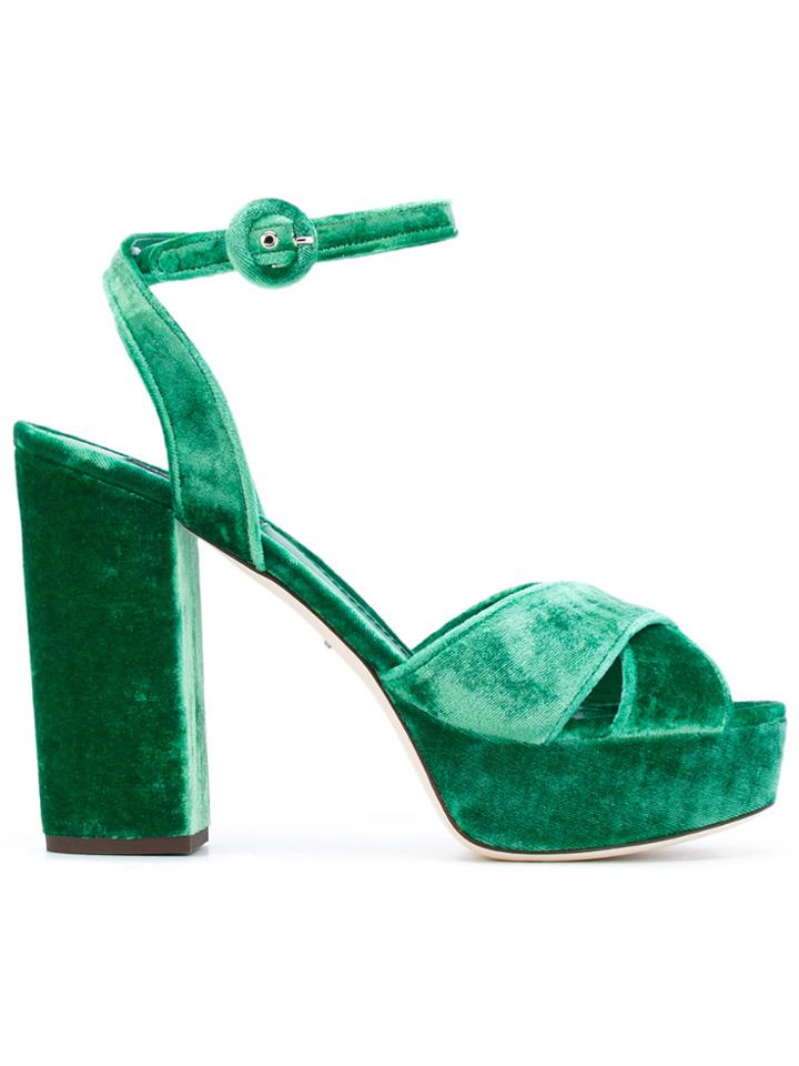 Dolce & Gabbana Platform Sandals - Green