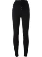 J Brand Buttoned Skinny Jeans, Women's, Size: 28, Black, Cotton/polyester/lyocell/spandex/elastane