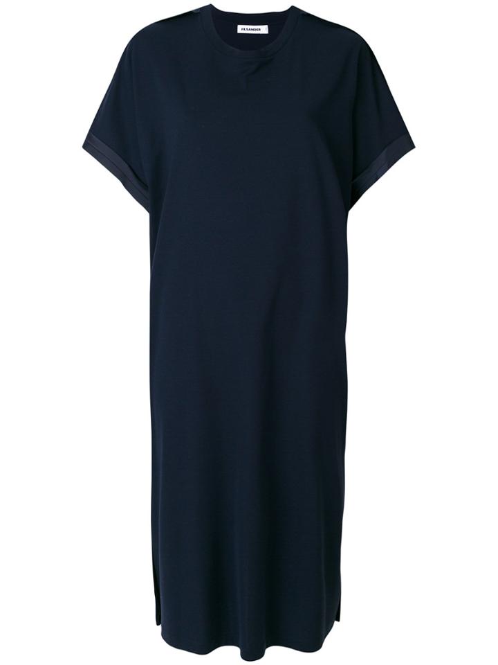 Jil Sander Batwing Sleeve Dress - Blue