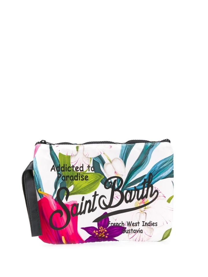 Mc2 Saint Barth Parisienne Paradise Print Clutch - White