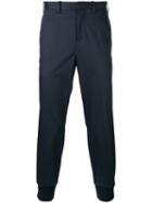 Neil Barrett Tapered Trousers, Men's, Size: 46, Blue, Cotton/spandex/elastane