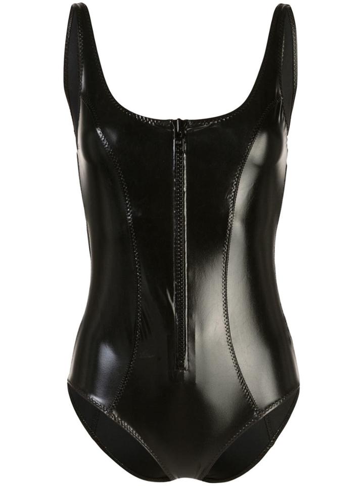 Lisa Marie Fernandez Front Zip Swimsuit - Black
