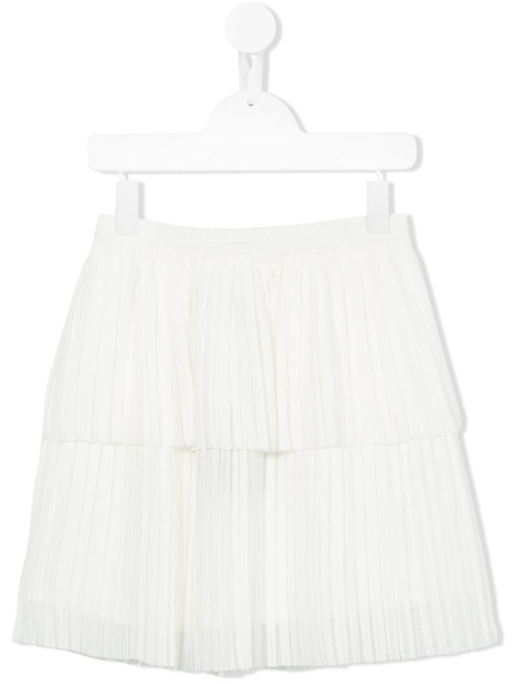 Little Remix Pleated Skirt - White