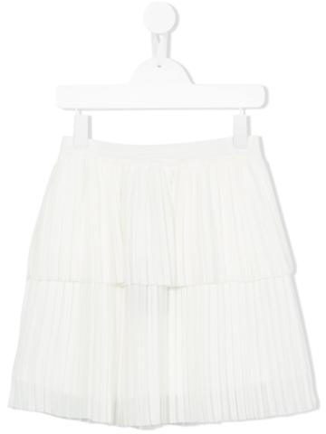 Little Remix Pleated Skirt - White