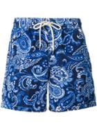 Polo Ralph Lauren - Paisley Swim Shorts - Men - Polyester - S, Blue, Polyester