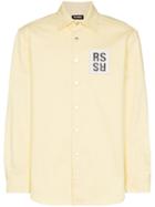 Raf Simons Logo Patch Oversized Shirt - Yellow