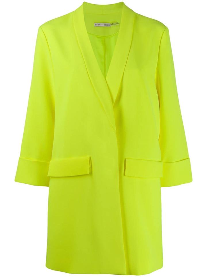 Alice+olivia Oversized Blazer - Yellow