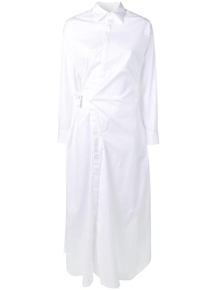 Dsquared2 Wrapped Shirt Dress - White