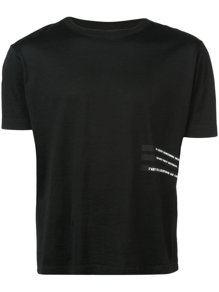 Unravel Project Statement Print T-shirt - Black