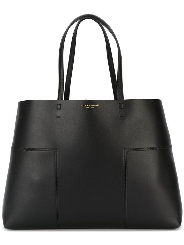 Tory Burch Panelled Tote Bag, Women's, Black