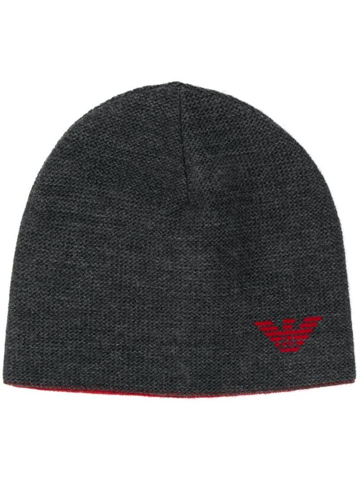 Emporio Armani Logo Print Hat - Grey