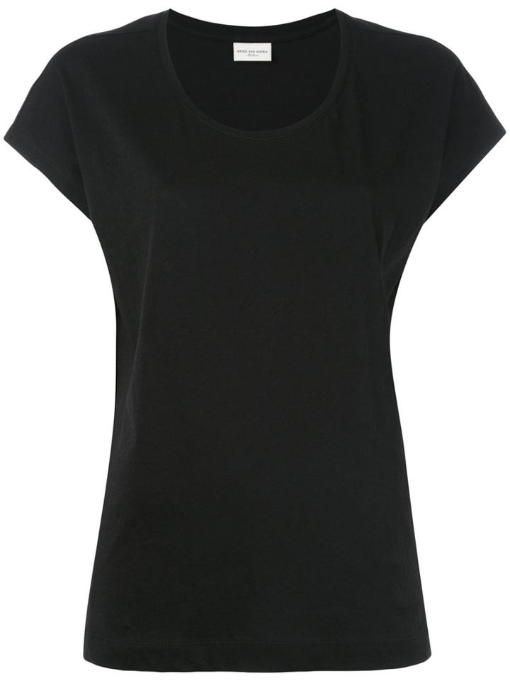 Dries Van Noten - Round Neck T-shirt - Women - Cotton - L, Women's, Black, Cotton