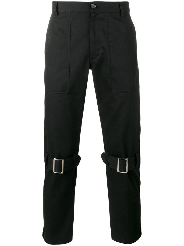 Comme Des Garçons Shirt - Bondage Strap Trousers - Men - Cotton - M, Black, Cotton