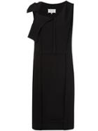 Maison Margiela Shoulder Knot Dress, Women's, Size: 42, Black, Viscose