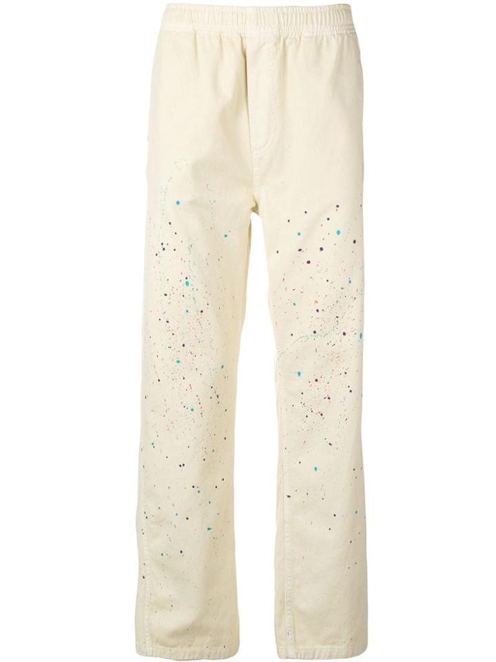 Vyner Articles Paint Spray Twill Trousers - Neutrals