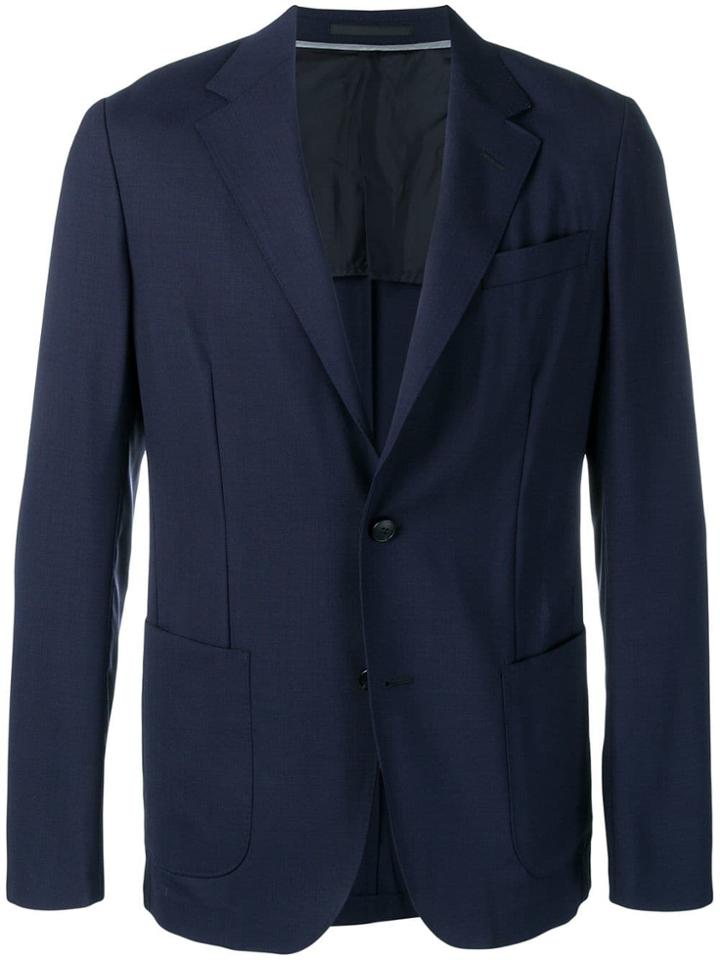 Z Zegna Single-breasted Blazer - Blue