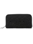 Moschino Quilted Wallet - Black