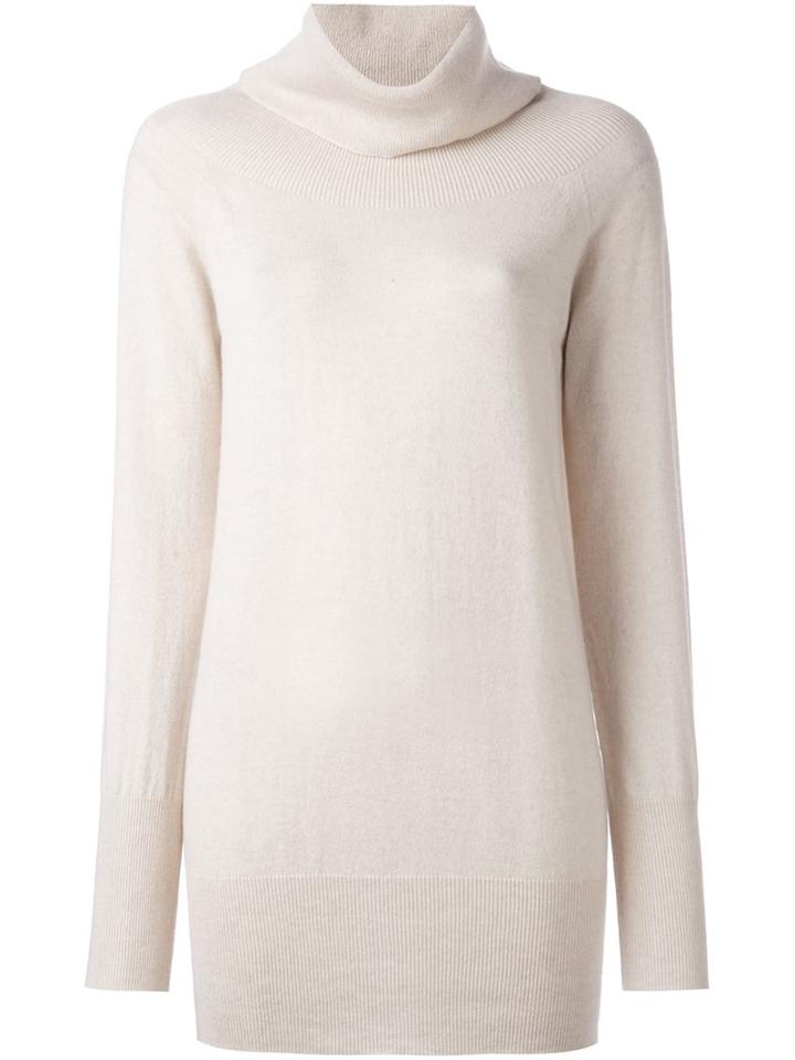 Roberto Collina Cashmere Roll Neck Jumper, Women's, Size: Small, Nude/neutrals, Cashmere